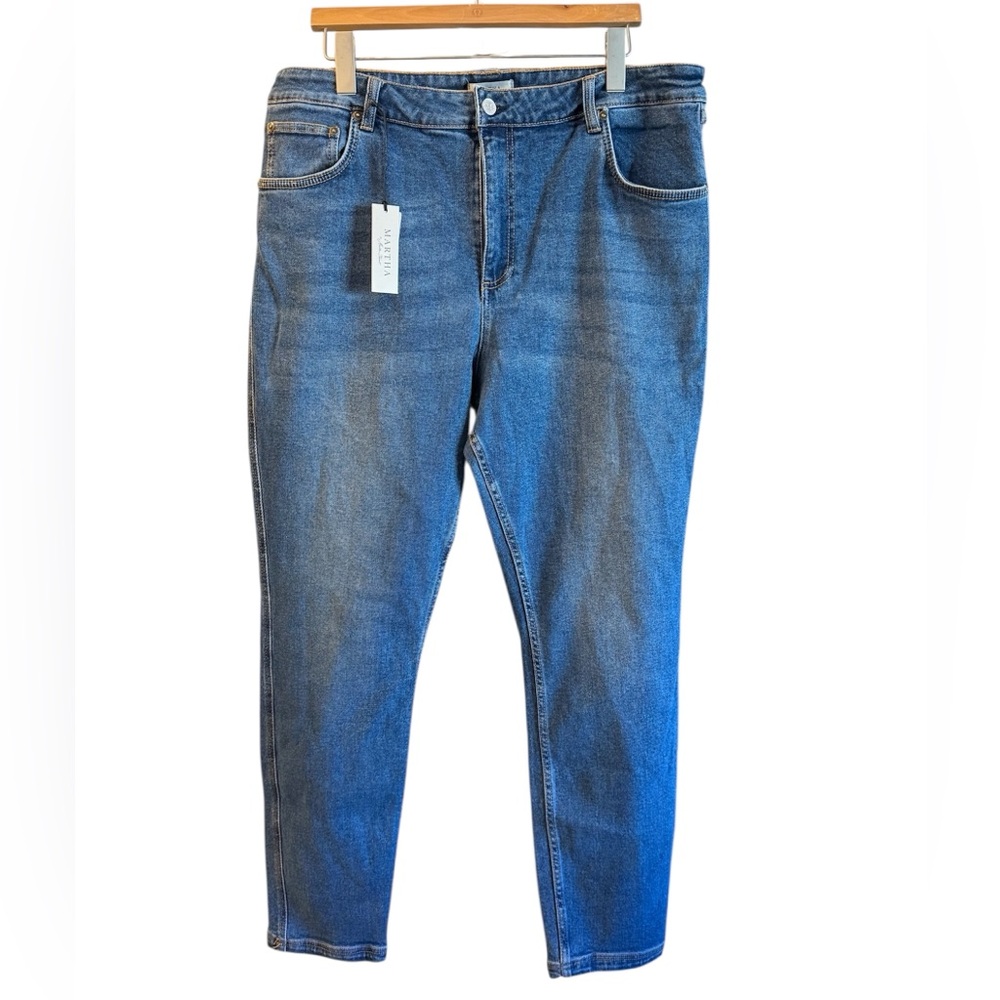 Martha Stewart Women's Skinny Jeans - Blue